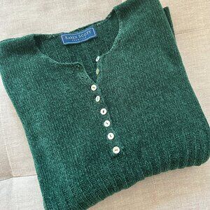 Karen Scott Chenille Dark Green Sweater - Size M/L